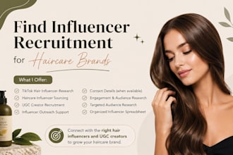 find influencer recruitment for haircare brands