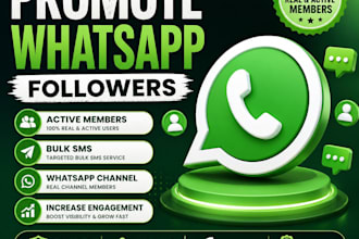 promote whatsapp followers with active members bulk sms whatsapp channel members