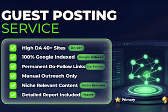 provide guest posting backlinks on real niche websites