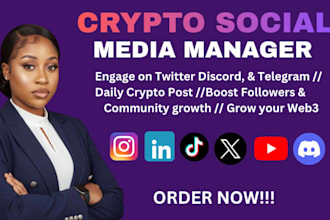 be your crypto social media manager