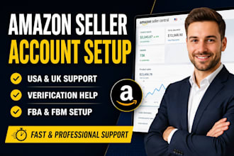 create and manage your USA UK amazon seller account professionally