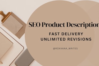 write SEO product descriptions that drives sales