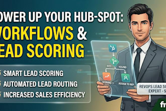 design hubspot workflows and lead scoring for b2b sales teams