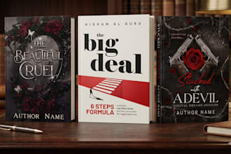 design stunning ebook, romance cover, fantasy cover, KDP, book covers