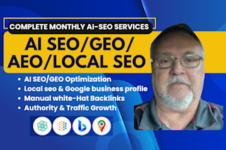 do monthly aeo GEO SEO for ai visibility and website ranking