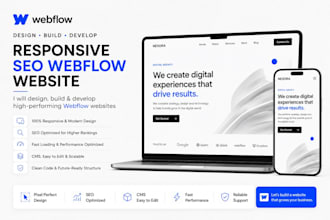 design responsive webflow website develop webflow design build webflow website