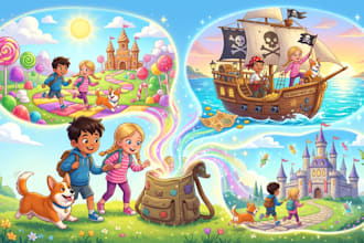 children book illustration and children book illustration