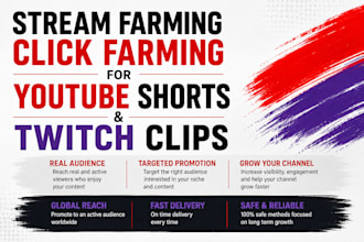 stream farming click farming for youtube shorts and twitch clips