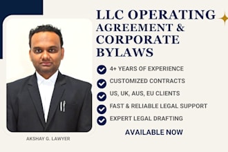 prepare custom llc operating agreement