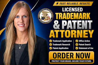 be your licensed trade mark US attorney mark registration patent office action