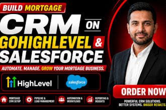 build mortgage CRM on gohighlevel and salesforce