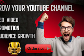 shoutout youtube video SEO and organic channel video promotion to 1 million view