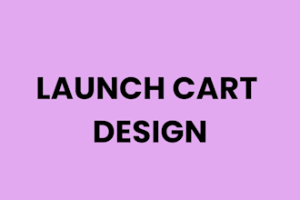 design launch cart for your website