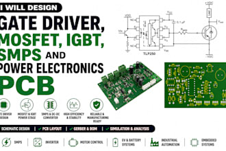design gate driver, mosfet, igt, smps and power electronics