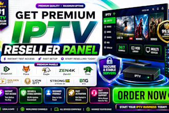 build reseller panel lion ott, mega ott, dream 4k, strong 8k, trex, diamond,8k