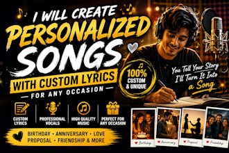 create personalized songs with custom lyrics for any occasion