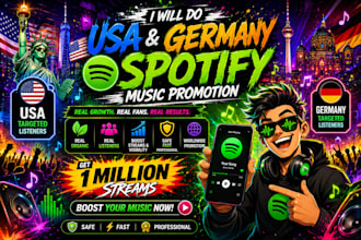 organic USA spotify music promotion german promotion