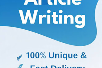 write SEO articles and blog