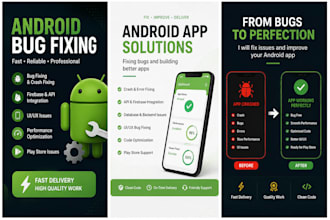 fix android app bugs crashes and API issues
