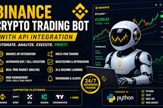 create binance crypto trading bot with API integration