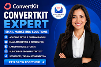 setup convertkit automation kit newsletter and kit landing page