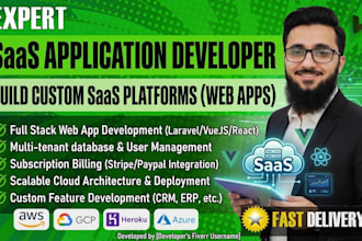 build custom web app and full stack saas application developer