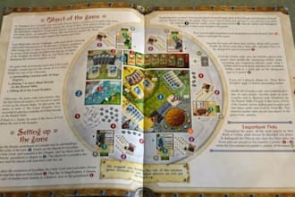 create board game design, rulebook, dice, tokens, rpg tabletop games, party game