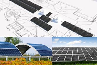 design solar pv permit plans using autocad