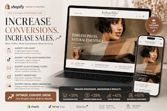 shopify tiktok shop marketing shopify klaviyo email flows shopify cro audit