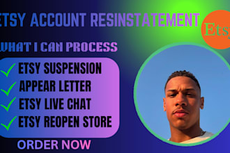 do etsy resinstatement, etsy suspension, appear letter for etsy reopen