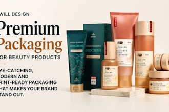 design premium packaging for skincare and beauty products