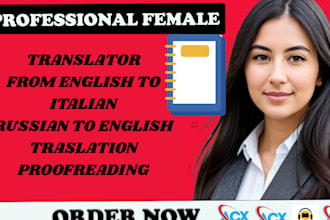 translate english to italian, russian to english translation and proofread