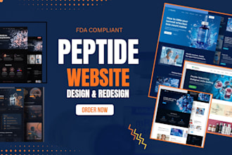 build fda compliant peptide website supplement or nutraceutical store