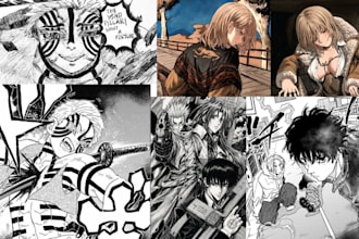 manga comic book comic page illustration anime manga comic artist webtoon panel