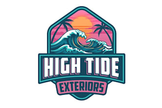 make custom playful logo for pressure washing company