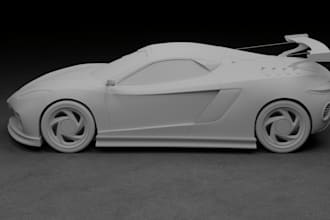do  3d car model car rendering low poly car rc vehicle concept model