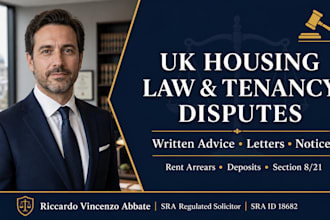 provide legal advice on UK housing law and tenancy disputes