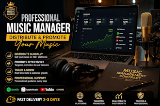 music manager to distribute promote and grow your songs on streaming platforms