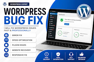 fix wordpress bugs, errors, and website issues