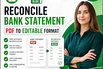 convert bank statement into financial statement