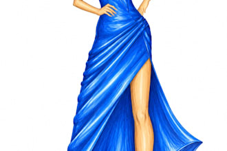 design unique fashion outfits with different fabrics