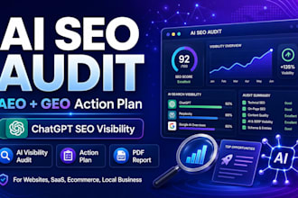 do ai SEO audit with aeo and GEO action plan