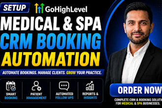 setup gohighlevel medical and spa CRM booking automation