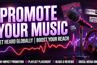 write and publish a blog post about your music