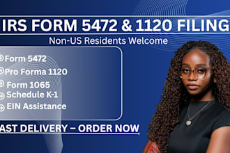 file and fax irs forms 5472 and 1120 for foreign owned llc and state llc