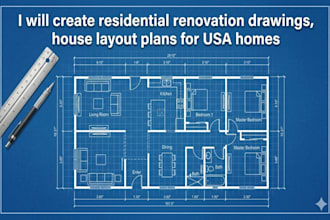 design USA residential home renovation drawings structural building layout plans