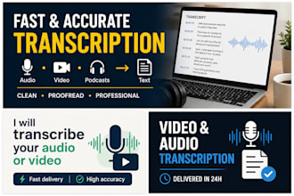 transcribe audio and video into text