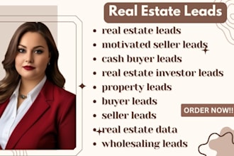 generate motivated seller, cash buyer and real estate investor leads