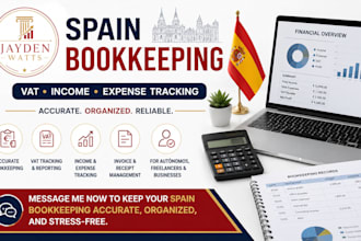 provide spain bookkeeping vat income expense tracking help