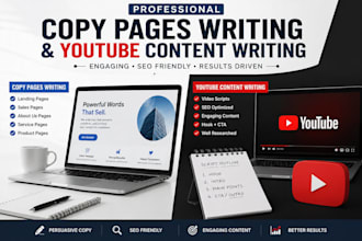 expert copywriting and youtube content writing